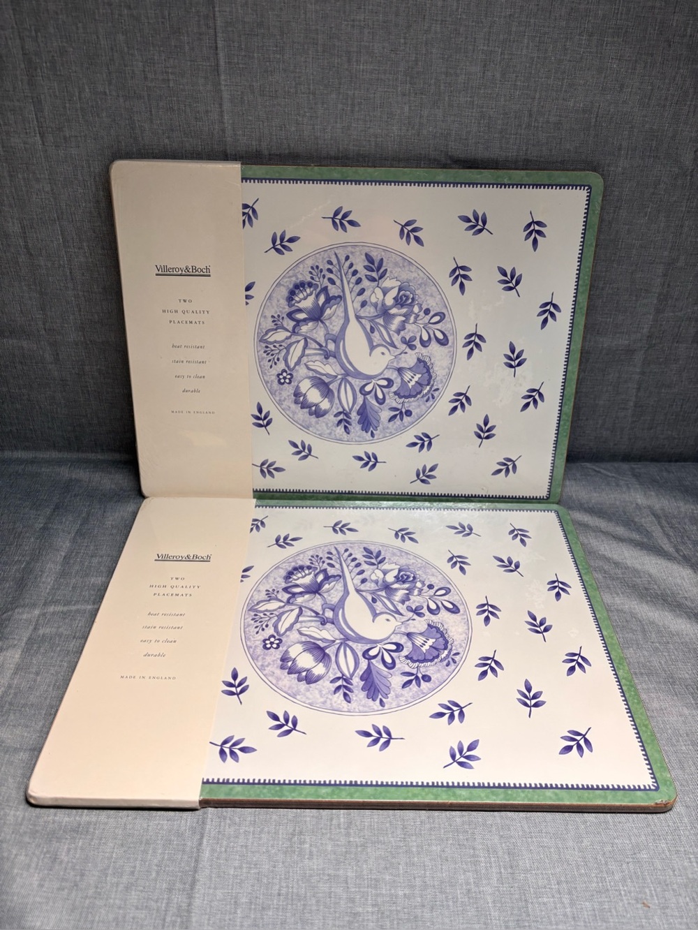 Villeroy & Boch, Cordoba Corkboard Placemats. NOS, RARE, In Sealed Original Pack